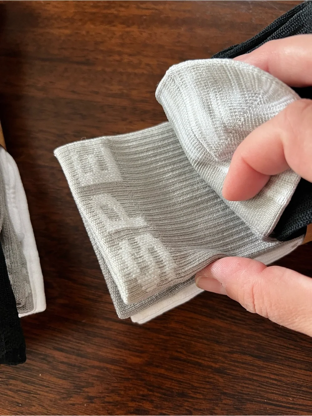 Sperry Men's White, Gray, Dark Gray Crew Socks - 3 Pack lot of two